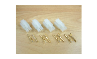 Tamiya Style Charging Plugs with Gold Pins Pack of 4