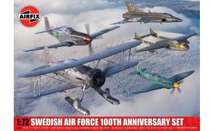 Airfix 1/72 Scale Swedish Air Force 100th Anniversary Set Model Kit