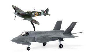 Airfix 1/72 Scale Supermarine Spitfire & F-35B Lightning II 'Then and Now' Gift Set Model Kit