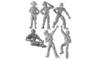 6 Metal Sailors 25mm