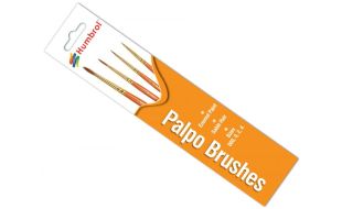Humbrol Palpo Brush Pack Sizes 000,0,2,4