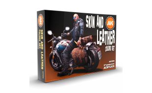 AK Interactive Skin and Leather Colours Paint Set