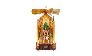 ROKR Blessed Christmas Pyramid Music Box Wooden Model Kit