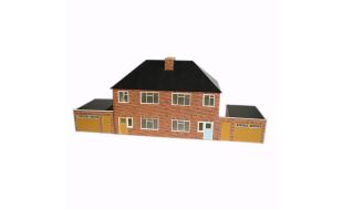 ATD Models 1950s Semi Detached House Card Kit OO Gauge