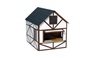 ATD Models Traditional Market Stalls (2) Type 2 Card Kit OO Gauge