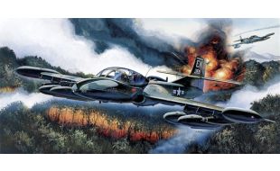 Academy 1/72 Scale US Army A-37B Dragonfly Light Attack Aircraft Model Kit