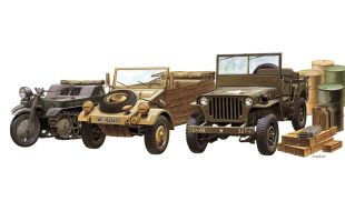 Academy 1/72 Scale WWII Ground Vehicle Set Model Kit