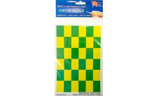 Green & Yellow Reflective Battenburg Decals