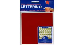 Vinyl Lettering Gloss Red - 3mm