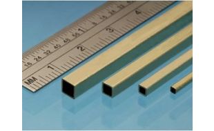 Albion Alloys Square Brass Tube 305mm Length
