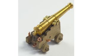 Caldercraft 18pdr Cannon Kit C1790 1:64 Scale Pack of 2