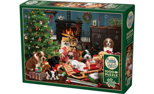 Cobble Hill Christmas Puppies 1000 Piece Jigsaw