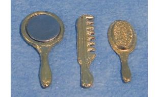 Brush, Comb and Mirror for 12th Scale Dolls House