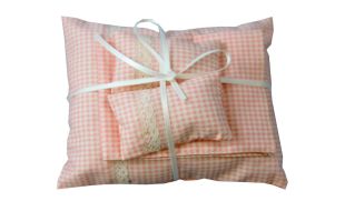 Pink Pillows and Duvet for 12th Scale Dolls House