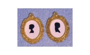 Set of 2 Silhouettes for 12th Scale Dolls House