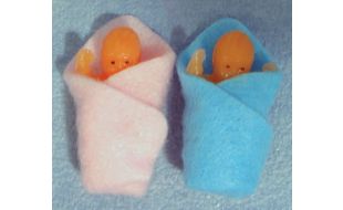 2 Baby Dolls for 12th Scale Dolls House