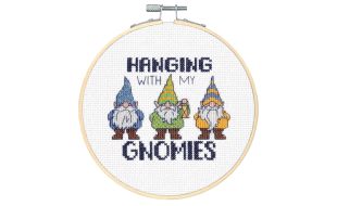Dimensions Gnomies Counted Cross Stitch Hoop Kit