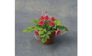 Fuchsias in pot for 12th Scale Dolls House