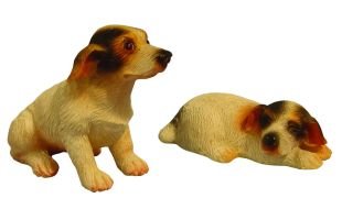 Pair of Jack Russells for 12th Scale Dolls House