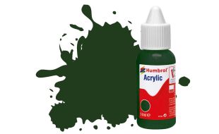 Humbrol Acrylic Dropper Bottles 14ml - Gloss - Brunswick Green