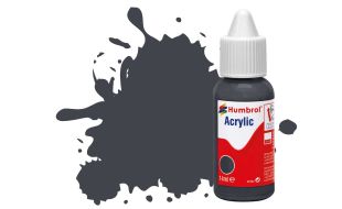 Humbrol Acrylic Dropper Bottles 14ml - Matt - Dark Grey