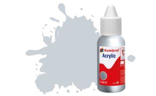 Humbrol Acrylic Dropper Bottles 14ml - Metallic - Aluminium