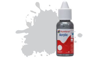 Humbrol Acrylic Dropper Bottles 14ml - Matt - Light Grey