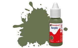 Humbrol Acrylic Dropper Bottles 14ml - Matt - Army Green