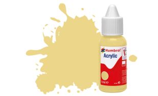 Humbrol Acrylic Dropper Bottles 14ml - Matt - Cream