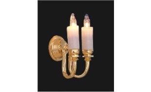 12V Double Wall Candle Light for 12th Scale Dolls House