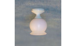 12V White Coolie Ceiling Light for 12th Scale Dolls House