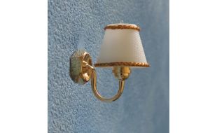White Shade Wall Lamp for 12th Scale Dolls House