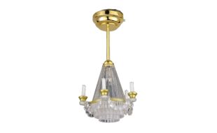 3V LED Candle Chandelier for 12th Scale Dolls House