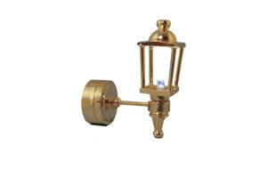 3V LED Gold Coach Lamp for 12th Scale Dolls House