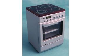 Silver Hob Cooker Unit for 12th Scale Dolls House