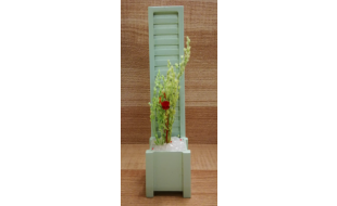 Wooden Flower Tub and Frame for 12th Scale Dolls House
