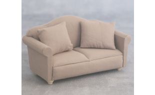 Grey Sofa for 12th Scale Dolls House