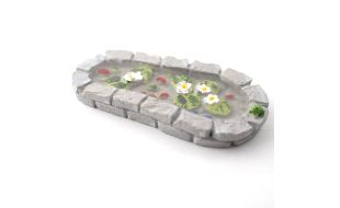 Grey Stone Pond for 12th Scale Dolls House