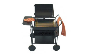 Black Metal Barbeque For 12th Scale Dolls House