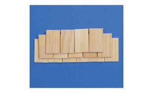 Wooden Roof Tiles Pack of 100 for 12th Scale Dolls House