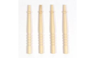 Staircase Bannister Spindles - Pack of 4 for 12th Scale Dolls House