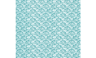 Fine Qual Tulip Arabesque Turquoise Paper for 12th Scale Dolls House
