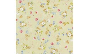 Rococo Silk Green Wallpaper for 1/12 Scale Dolls House