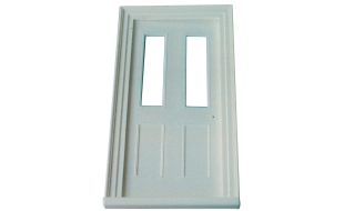 Plastic Victorian Front Door for 12th Scale Dolls House