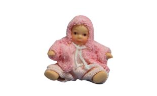 Poseable Baby Girl for 12th Scale Dolls House