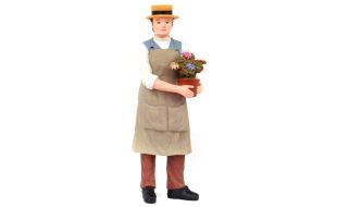 Resin Gardener Figure for 12th Scale Dolls House