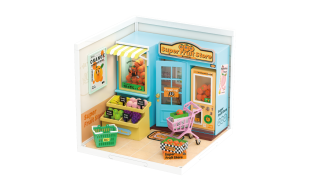 Rolife Super Fruit Store Plastic DIY Miniature Dollhouse Kit