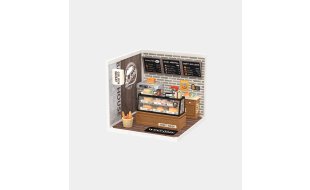 Rolife Daily Golden Wheat Bakery Plastic DIY Miniature Dollhouse Kit