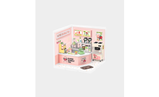 Rolife Double Joy Bubble Tea Plastic DIY Miniature Dollhouse Kit