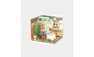 Rolife Blooming Tea Garden Plastic DIY Miniature Dollhouse Kit
